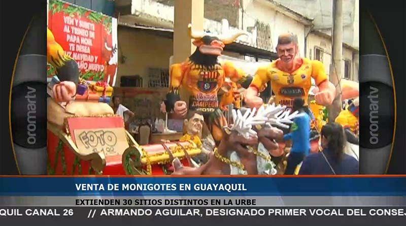Imagen de la noticia: Guayaquil: La venta de monigotes se extiende en 30 sitos distintos