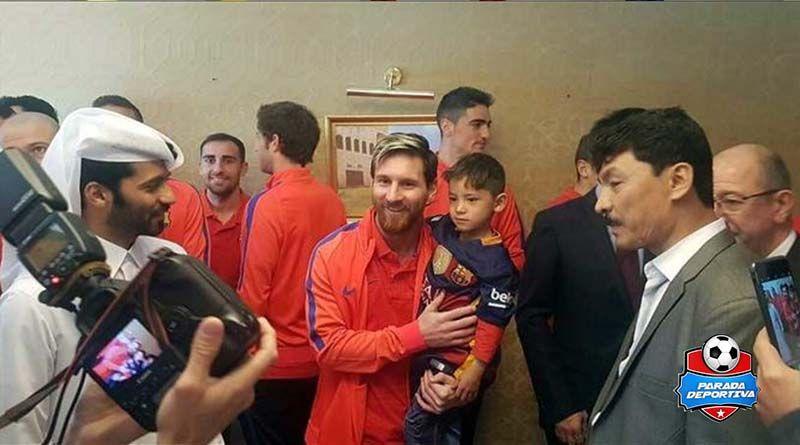Murtaza conoció a Lionel Messi