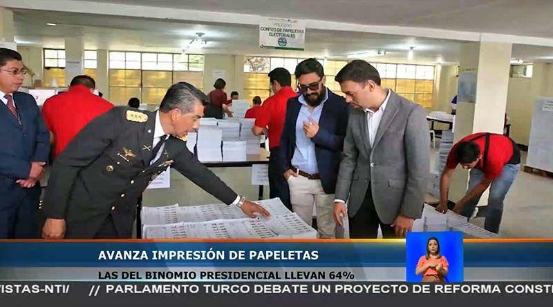 Imagen de la noticia: Elecciones 2017: Avanza la impresión de papeletas y documentos electorales