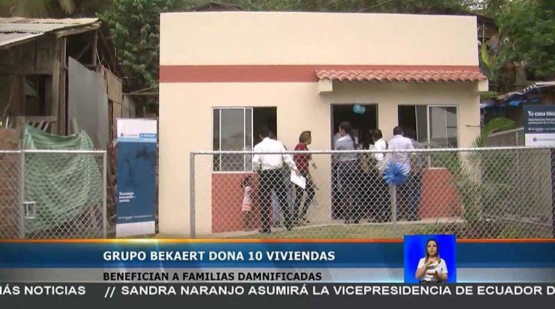 Imagen de la noticia: Manabí: Grupo BEKAERT dona 10 casas a damnificados del terremoto