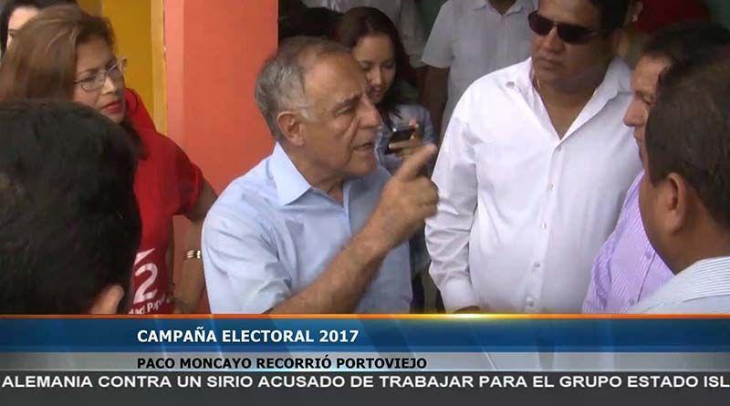 Imagen de la noticia: Paco Moncayo recorrió Portoviejo con sus propuestas