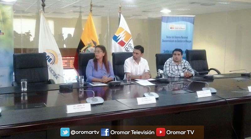 Recintos electorales de Manabí y Esmeraldas tendrán plan de contingencia