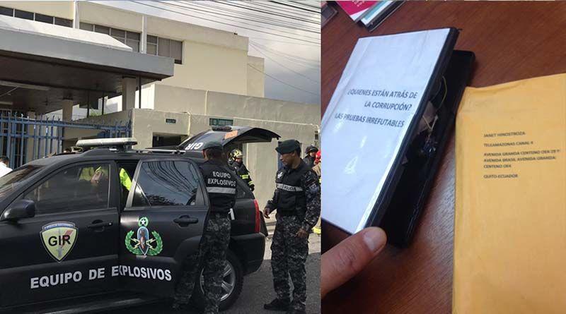 Imagen de la noticia: Evacuación por amenaza de bomba en Teleamazonas