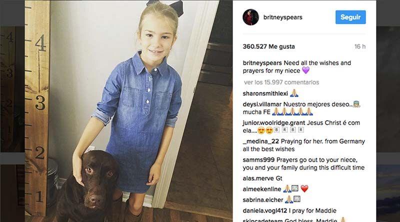 Imagen de la noticia: Britney Spears pide oración por su sobrina