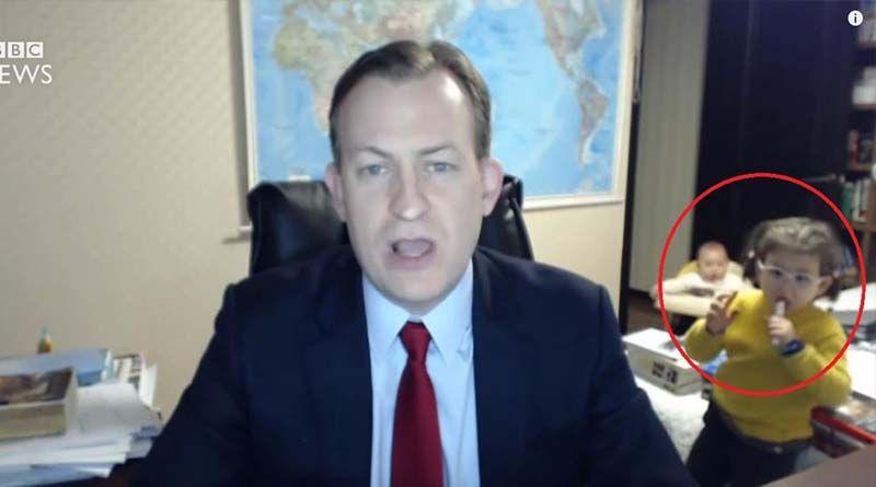 Imagen de la noticia: ¿Que harías si tu hijo te interrumpe en plena entrevista en vivo? Mira la reacción de este padre desesperado