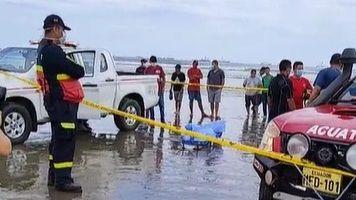 Imagen de la noticia: En una playa de Manta fue encontrado un cuerpo sin signos vitales