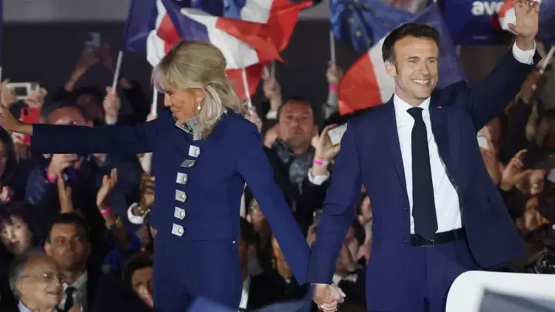 Imagen de la noticia: Macron gana por segunda vez a Le Pen y es el primer presidente reelecto en 20 años.