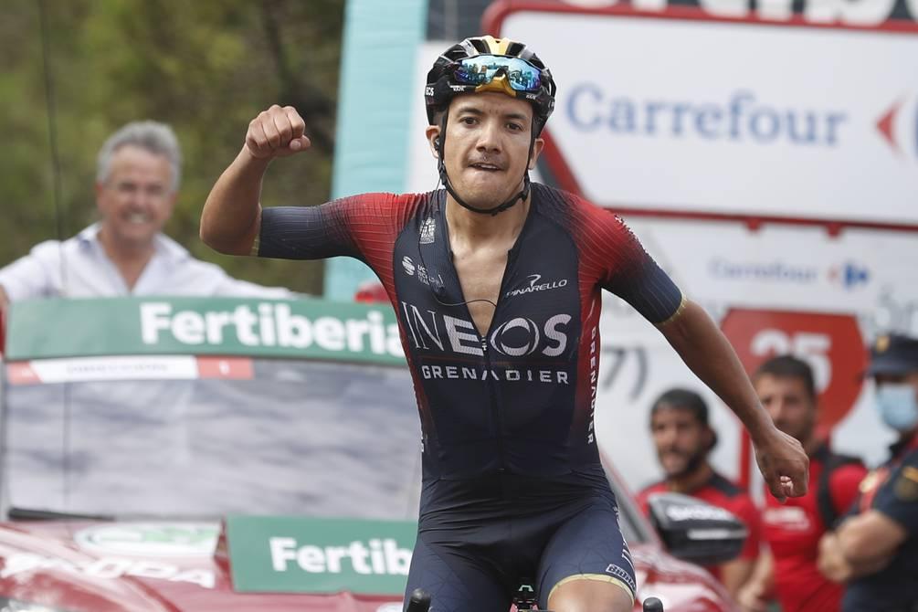 Richard Carapaz ganó la etapa 12 de La Vuelta