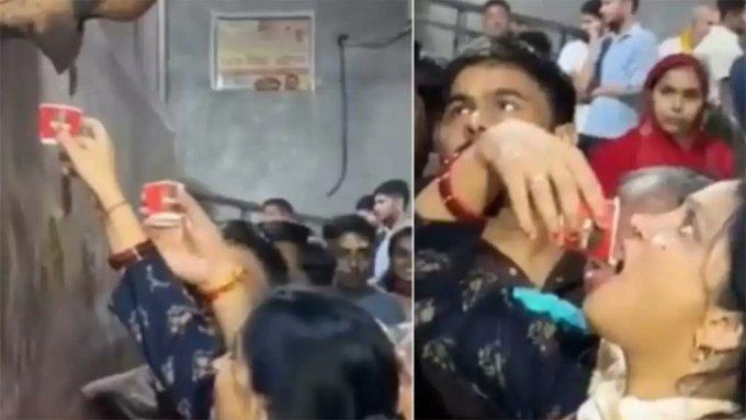 Imagen de la noticia: Feligreses creyeron que estaban bebiendo «agua bendita» y se llevaron una gran sorpresa