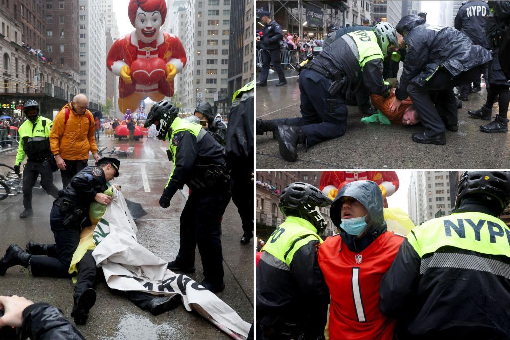 Imagen de la noticia: Desfile de Macy&#8217;s es interrumpido por manifestantes pro-Palestina
