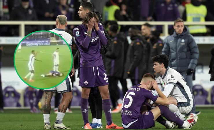 Revelan video del futbolista Edoardo Bove que se desplomó en pleno partido