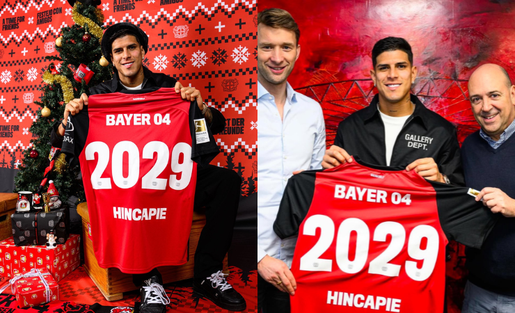 Piero Hincapié extiende su contrato hasta el 2029 con el Bayer Leverkusen