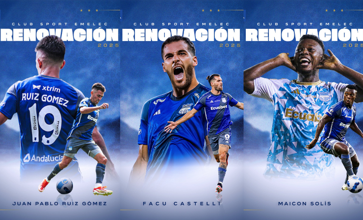 Imagen de la noticia: Emelec renovó contrato de 6 jugadores para el 2025