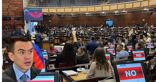 Imagen de la noticia: Asamblea devuelve decreto a Daniel Noboa y exige licencia por ausencia temporal