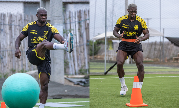 Imagen de la noticia: (VIDEO) Primer entrenamiento de Felipe Caicedo con Barcelona SC