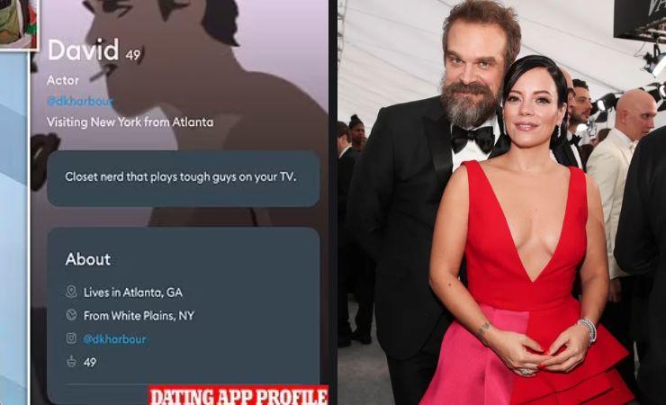 Imagen de la noticia: Lily Allen se divorcia de David Harbour tras descubrir su perfil en una app de citas y es internada por salud mental