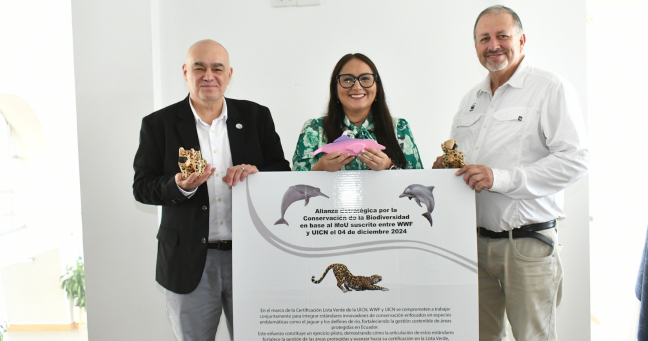 Imagen de la noticia: WWF Ecuador y UICN firman un convenio para fortalecer la conservación de especies clave en el país