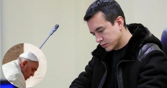 Imagen de la noticia: Presidente Daniel Noboa expresa solidaridad por la salud del papa Francisco