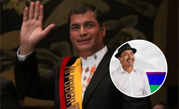 Imagen de la noticia: Nuevo enfrentamiento entre Leonidas Iza y Rafael Correa en redes tras las elecciones