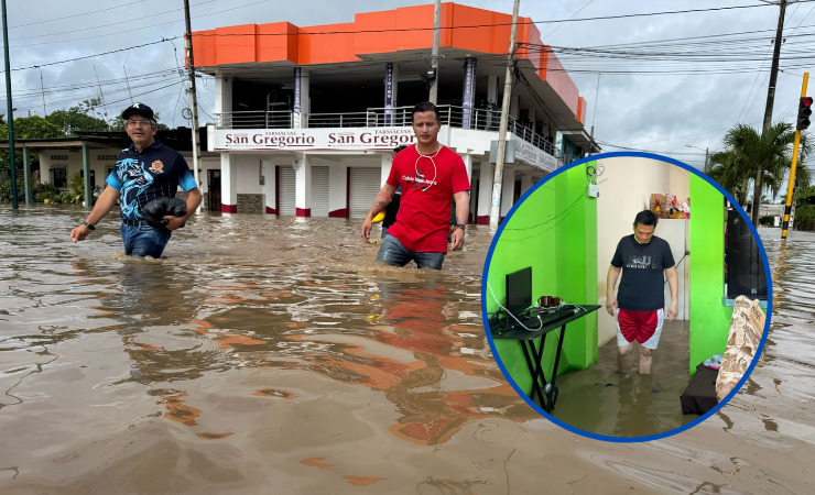 Imagen de la noticia: Emergencia en Manabí: El desbordamiento del río Chico ha dejado a miles de familias atrapadas entre el agua y la desesperación