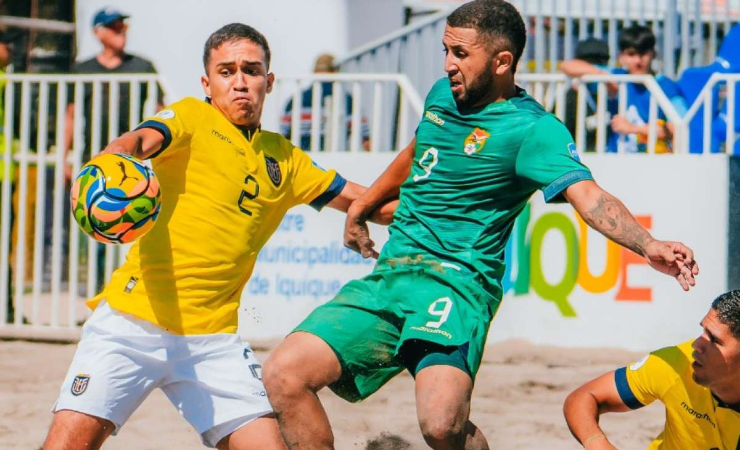 Ecuador perdió ante Bolivia en fútbol de playa