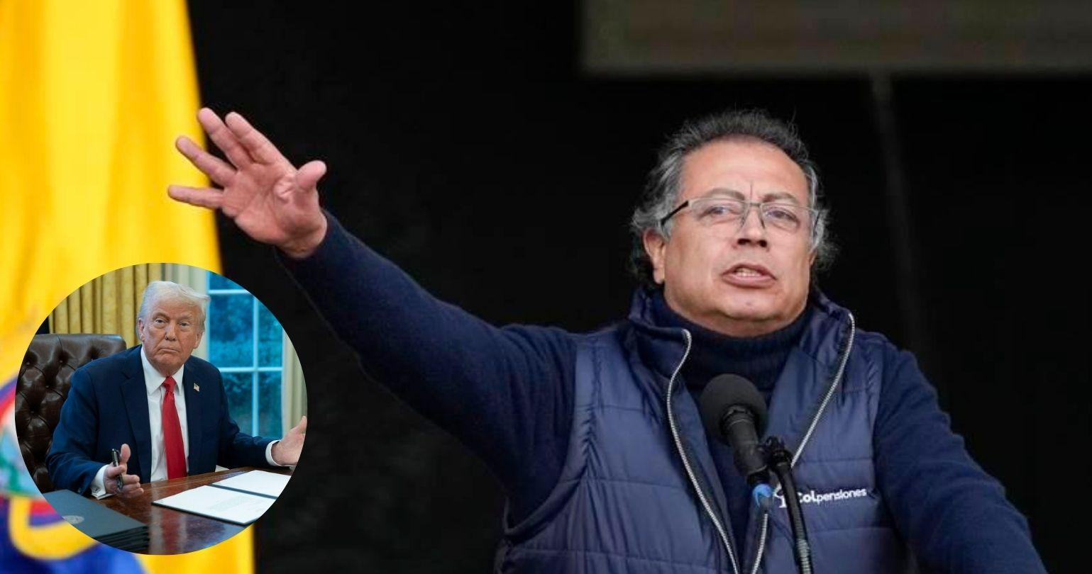 Imagen de la noticia: Presidente de Colombia vuelve a arremeter contra Trump por deportación de colombianos: “No nos arrodillamos”