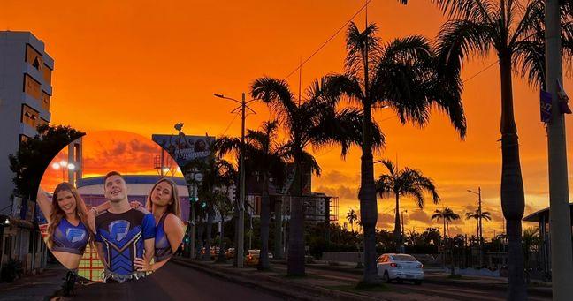 Imagen de la noticia: Cielos coloridos en Manta: espectaculares postales tras la lluvia