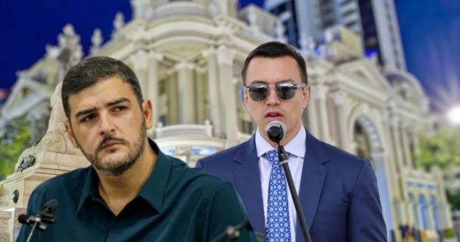 Imagen de la noticia: Daniel Noboa y Aquiles Álvarez enfrentados por el control de cámaras de seguridad en Guayaquil