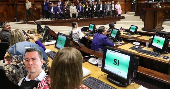 Imagen de la noticia: Asamblea aprueba cooperación militar extranjera: Noboa refuerza la lucha contra el crimen organizado