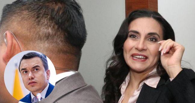 Imagen de la noticia: Verónica Abad exige su restitución y pide reconciliación con Noboa, pero le niegan el acceso a la Vicepresidencia