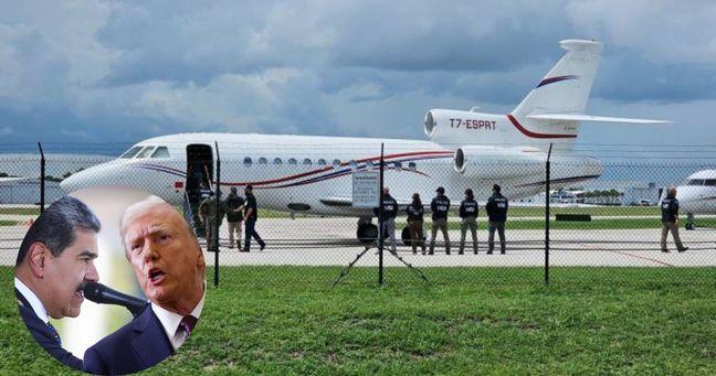 Imagen de la noticia: EE.UU. confisca otro avión venezolano: Maduro denuncia ataque a su soberanía y exige respuesta internacional