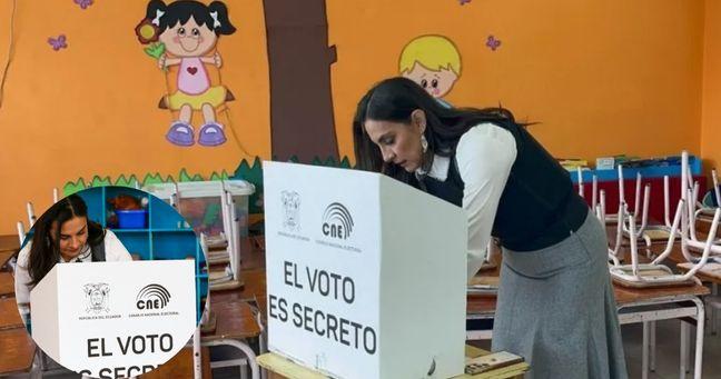Imagen de la noticia: Verónica Abad emitió su voto: cuestiona el proceso electoral