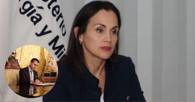 Imagen de la noticia: Daniel Noboa emite nuevo decreto: Inés Manzano asume como ministra de Energía y Minas