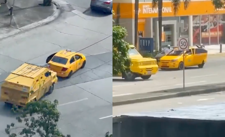 Imagen de la noticia: (VIDEO) Intento de asalto a vehículo blindado en Guayaquil desata persecución y balacera
