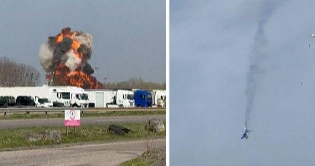 Imagen de la noticia: Accidente en Francia: dos aviones militares se estrellan en pleno vuelo