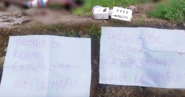 Imagen de la noticia: Aumenta la violencia en Santa Elena: Encuentran dos cuerpos con mensaje de advertencia