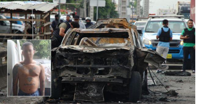 Imagen de la noticia: Coche bomba cerca de la Penitenciaría del Litoral: Investigaciones apuntan a «Los lobos»