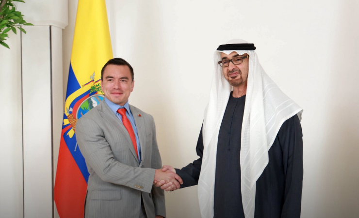 Imagen de la noticia: Presidente Daniel Noboa se reúne con líder de Emiratos Árabes para impulsar comercio e inversión
