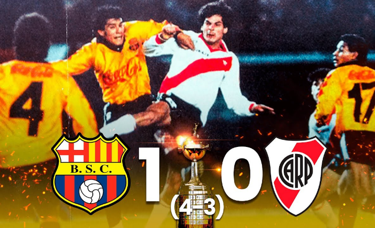 Imagen de la noticia: Esta fue la única vez que Barcelona SC le ganó a River Plate
