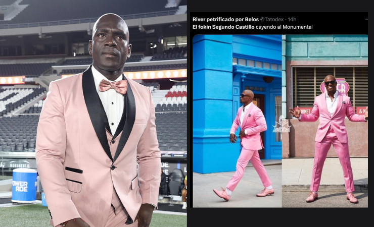 Ola de memes por el look rosa de Segundo Castillo en Copa Libertadores