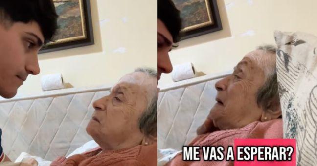 Imagen de la noticia: Abuela se vuelve viral en TikTok al despedirse de su nieto: la frase que conmovió a millones