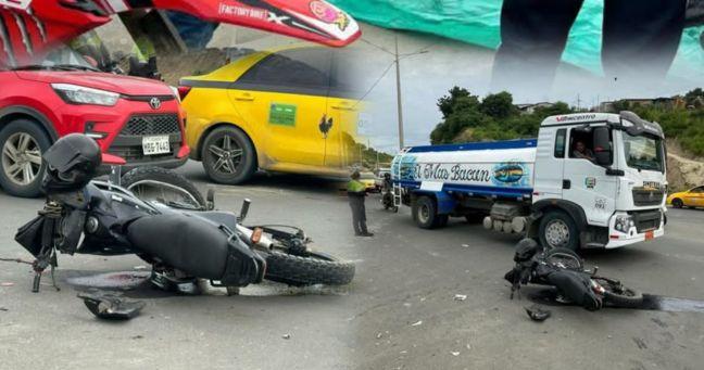 Imagen de la noticia: Motociclista muere tras ser arrollado por vehículo que huye: tragedia en la vía Circunvalación de Manta