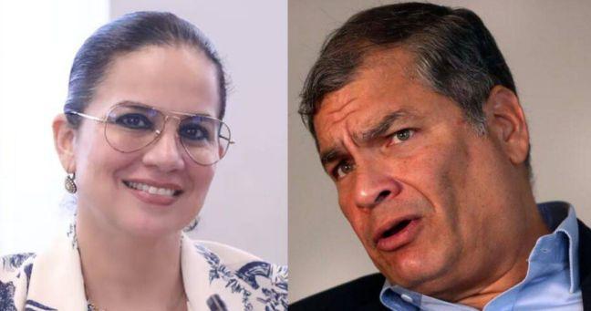 Imagen de la noticia: Rafael Correa enfrenta a Mónica Salazar: le exige que renuncie a la curul ganada con el correísmo