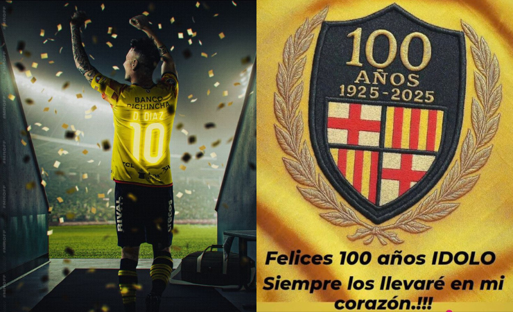 Imagen de la noticia: Damián Díaz felicitó a Barcelona SC por su centenario: “Siempre los llevaré en mi corazón”