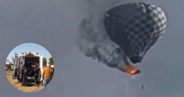 Imagen de la noticia: Globo se incendia en pleno vuelo: mueren dos personas en paseo turístico