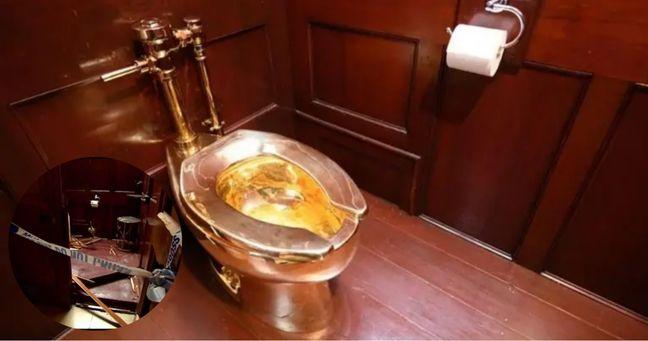 Roban un inodoro de oro en palacio británico: valorado en más de US$6 millones