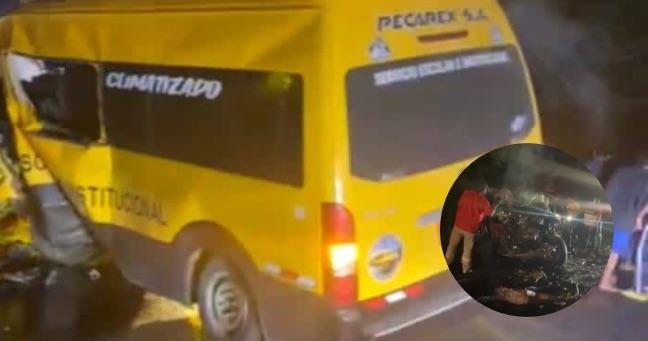 Imagen de la noticia: Accidente mortal en Manabí: choque frontal deja cinco fallecidos y un herido