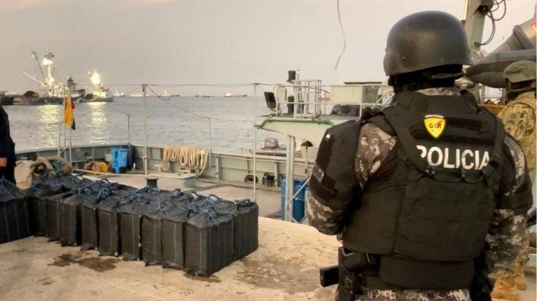 1, 8 toneladas de cocaína arribó al puerto de Manta