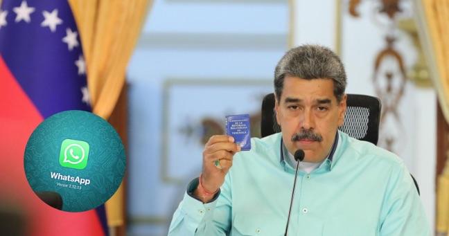Imagen de la noticia: Maduro elimina WhatsApp de su celular y la acusa de espionaje