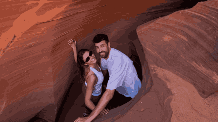 Amor y paisajes: Piqué y Clara Chía en EE.UU.
